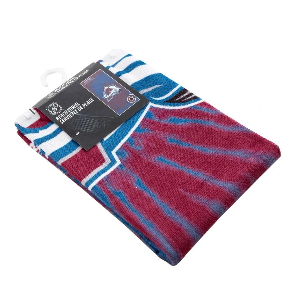 NWT Colorado Avalanche NHL Beach Towel by Northwest - 30x60 Inches